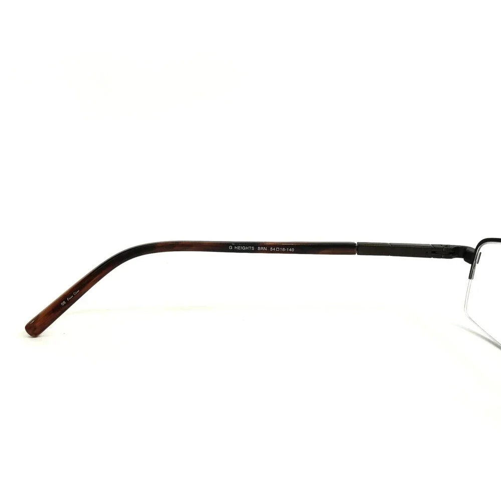 Gant Eyeglasses Frames G HEIGHTS BRN Brown Tortoise Rectangle Half Rim 54-18-140